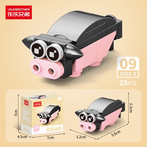 Combo 5 Bộ Lắp Ghép Mô Hình Động Vật 23pcs. SKU: LG-9101-9 ( VAT 001-C5-11 ) K135-T1-S9