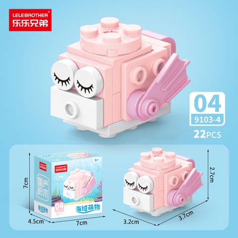 Combo 5 Bộ Lắp Ghép Mô Hình Động Vật Dưới Biển 22pcs. SKU: LG-9103-4-C ( VAT 001-C5-11 ) K135-T3-S4