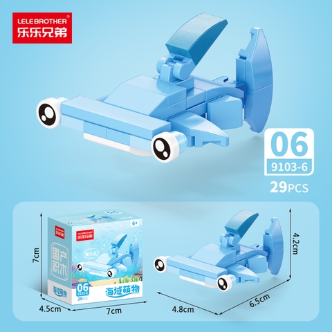 Combo 5 Bộ Lắp Ghép Mô Hình Động Vật Dưới Biển 29pcs. SKU: LG-9103-6-C ( VAT 001-C5-11 ) K135-T3-S6