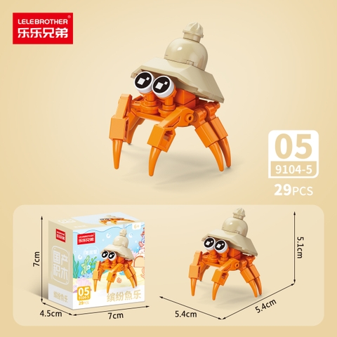 Combo 5 Bộ Lắp Ghép Mô Hình Động Vật 29pcs. SKU: LG-9104-5-C ( VAT 001-C5-11 ) - K136-T1-S5