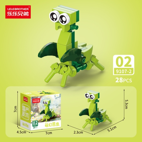 Combo 5 Bộ Lắp Ghép Mô Hình Côn Trùng 28pcs. SKU: LG-9107-2-C ( VAT 001-C5-11 ) - K136-T2-S2