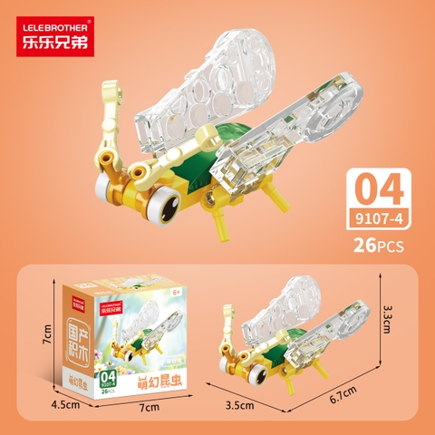 Combo 5 Bộ Lắp Ghép Mô Hình Côn Trùng 26pcs. SKU: LG-9107-4-C ( VAT 001-C5-11 ) - K136-T2-S4