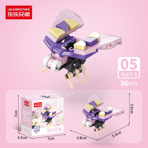 Combo 5 Bộ Lắp Ghép Mô Hình Côn Trùng 36pcs. SKU: LG-9107-5 ( VAT 001-C5-11 ) - K136-T2-S5