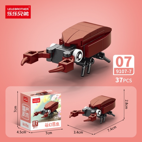 Combo 5 Bộ Lắp Ghép Mô Hình Côn Trùng 37pcs. SKU: LG-9107-7 ( VAT 001-C5-11 ) - K136-T2-S7