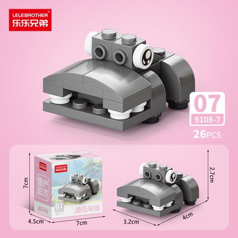 Combo 5 Bộ Lắp Ghép Mô Hình Động Vật 26pcs. SKU: LG-9108-7-C ( VAT 001-C5-11 ) - K136-T3-S7