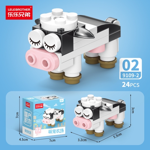 Combo 5 Bộ Lắp Ghép Mô Hình Động Vật 24pcs. SKU: LG-9109-2-C ( VAT 001-C5-11 ) - K135-T2-S2