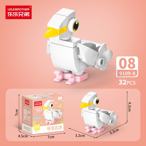 Combo 5 Bộ Lắp Ghép Mô Hình Động Vật 32pcs. SKU: LG-9109-8-C ( VAT 001-C5-11 ) - K135-T2-S8