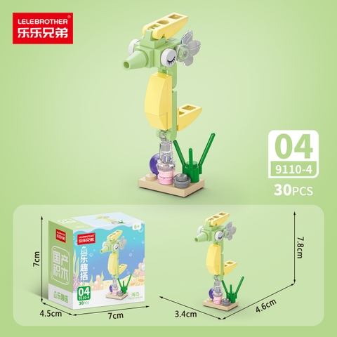 Combo 5 Bộ Lắp Ghép Mô Hình Động Vật Dưới Biển 30pcs. SKU: LG-9110-4-C ( VAT 001-C5-11 ) K136-T3-S14