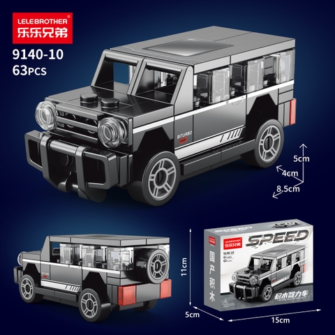 Lắp Ghép  Xe mẹc g63 Đen SKU LG-9140-10 - (VAT 001-07-11) K123-T2-S10