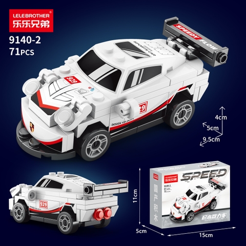 Lắp Ghép  Xe Đua Màu Trắng 71 PCS - SKU LG-9140-2 - (VAT 001-07-11) K123-T2-S2