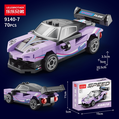 Lắp Ghép  Xe Đua Màu Tím 70 PCS - SKU LG-9140-7 - (VAT 001-07-11) K123-T2-S7