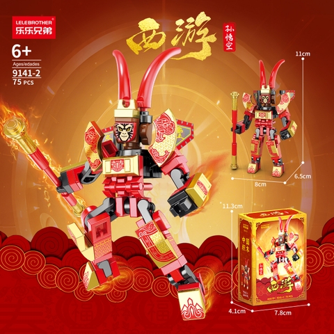 Combo 3 Bộ Lego Tôn Nghộ Không 75pcs. SKU: LG-9141-2 ( VAT 001-C3-11) - K113-T2-S2