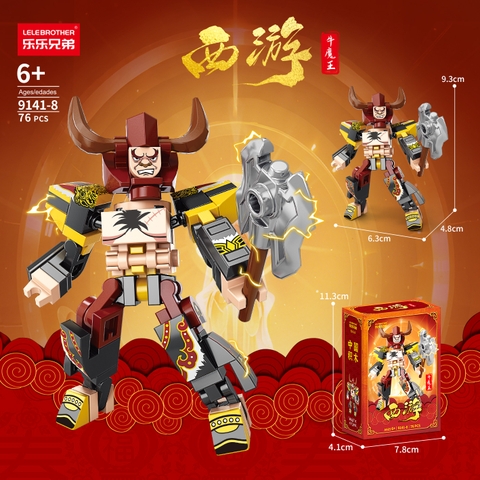 Combo 3 Bộ Lego Ngưu Ma Vương 76pcs. SKU: LG-9141-8 ( VAT 001-C3-11 ) - K113-T2-S8