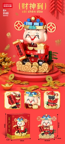 Đồ Chơi Lắp Ghép Lego Ông Thần Tài Đỏ - 354 Hạt - Full Box - Sku : LG-9149 ( VAT 001-27-30 ) K135-T3-S14
