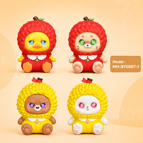 Mô Hình Các Con Vật Cosplay Trái Cây Sầu Riêng size nhỏ KT 11.5*10.2*14 cm - SKU : MH-BY0007-1 - ( VAT : 002-09-70 )