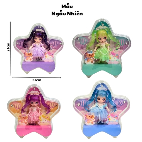 Đồ Chơi Búp Bê Miku Ngôi Sao Mặc Váy Công Chúa ( Màu Ngẫu Nhiên ) . Cao 21cm - ngang 23cm . SKU : BB-212