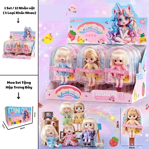 Đồ Chơi Búp Bê Mặc Áo Quần Yếm ( Màu Ngẫu Nhiên ) . Cao 20cm - ngang 10cm . SKU : BB-923-E