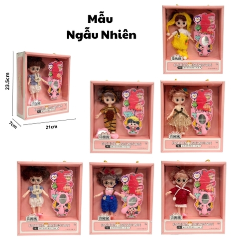 Đồ Chơi Búp Bê Hộp Rời , có đồ trang điểm đi kèm ( Mẫu Ngẫu Nhiên ) . Cao 23.5cm - ngang 21cm - rộng 7cm . SKU : bb-LH116A