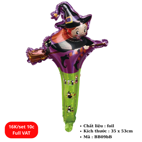 Set 10 Bóng bay cầm tay dễ thương cho bé - SKU : BB09bB - (VAT: 011-02-10) - K2-T3-S2