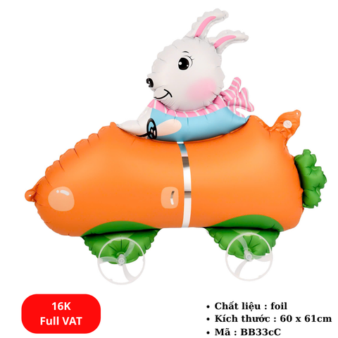 Bóng bay dễ thương có bánh xe dắt bộ cho bé - SKU: BB33cC - (VAT: 011-07-9*) - K3-T1-S7