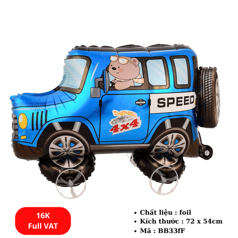Bóng bay dễ thương có bánh xe dắt bộ cho bé - SKU: BB33fF - (VAT: 011-07-9*) - K3-T1-S10