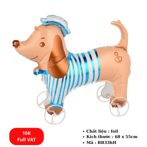 Bóng bay dễ thương có bánh xe dắt bộ cho bé - SKU: BB33hH - (VAT: 011-07-9*) - K3-T1-S12
