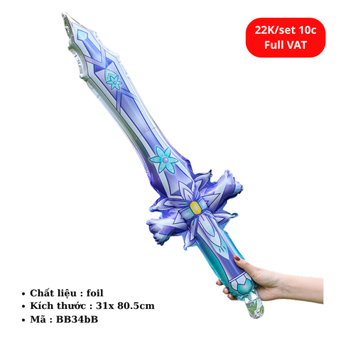 Set 10 Bóng bay cầm tay - SKU : BB34bB - (VAT: 011-02-15)  - K16-T1-S1