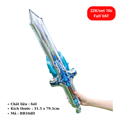 Set 10 Bóng bay cầm tay - SKU : BB34dD - (VAT: 011-02-15) -