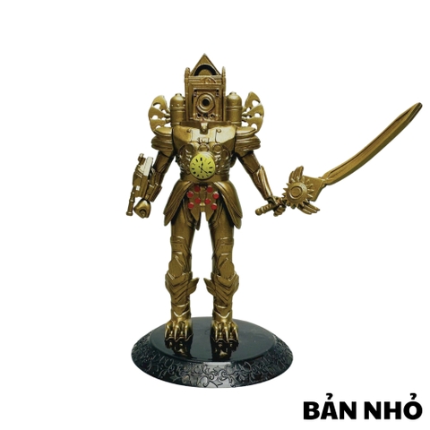 Mô Hình Toilet Man ngưới đồng hồ đồng cầm kiếm bản nhỏ nhân vật trong Skibidi Toilet - Cao 13cm - nặng 200Gram - Bọc túi OPP - No Box