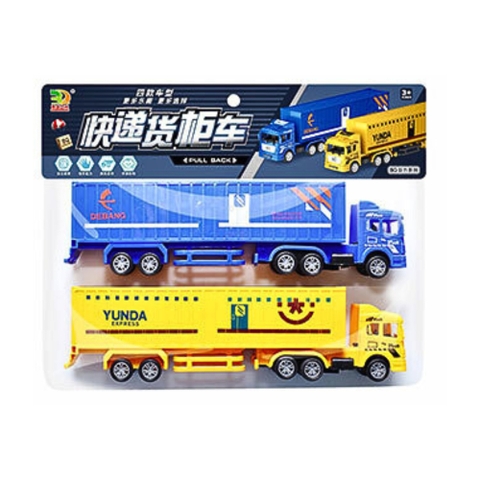 Đồ Chơi Trẻ Em bộ 2 xe contener - Dài 25cm - 1 Túi Có 2 Xe 2 màu - nặng 180gram - Bọc Túi - SKU : DC2