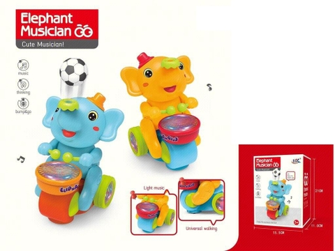 Đồ chơi chú voi chơi nhạc dễ thương có đèn nhạc ( ko bao gồm 3 pin AA ). SKU: DD2504123 (VAT 008-03-60 ) - K131-T2-S16-17