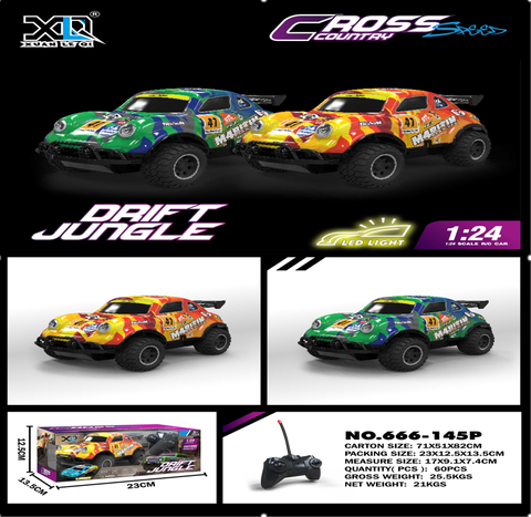 Đồ Chơi Xe Oto Drift Jungle Điều Khiển Từ Xa 4 Kênh Có Đèn. SKU: DK-666-145P - (VAT 009-02-100) - K83-T3-S3-4