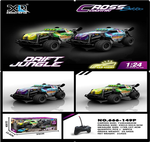 Đồ Chơi Xe Oto Đua Địa Hình Drift Jungle Có Đèn. SKU: DK-666-149P (VAT 009-02-100) K83-T3-S9-10