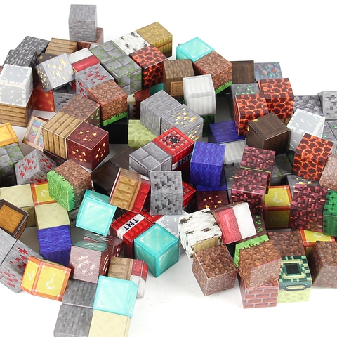 Đồ Chơi Khối Nam Châm Từ Tính 2cm Minecraft,Block Minecraft Nam Châm, Đồ Chơi Xây Dựng Cho Bé không hộp ngẫu nhiên G-15