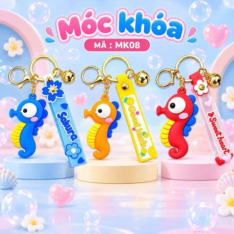 Móc khóa chú cá ngựa - SKU : mk08 - (VAT: MK001-5)