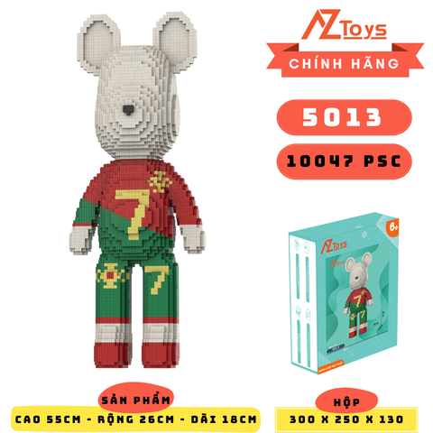 LG - 5013 - Bearbrick CR7 55cm - Sỉ Lẻ 143k - Sỉ Thùng 135k - Thùng 12 con - Ship từ kho Hà Nội