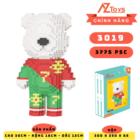 LG - 3019 - Bearbrick CR7 cao 30cm - Sỉ Lẻ 73k - Sỉ Thùng 63k - Thùng 24 con - Ship từ kho Hà Nội