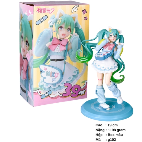 Mô hình nhân vật nữ  Hasune Miku - Hộp Màu - SKU : g102 (VAT: 002-06-60) K149-T2-S13