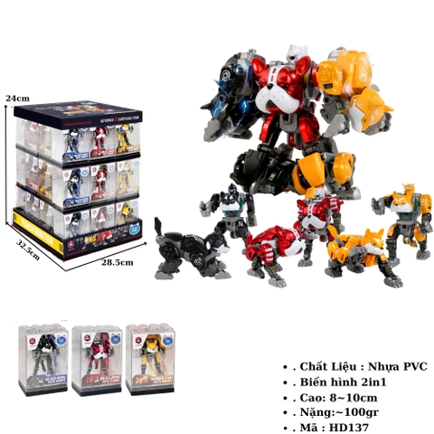 Đồ Chơi Chú Chó Robot Biến Hình hộp meka. SKU: HD137 - K81-T3-S10
