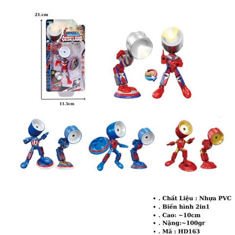 Đồ Chơi Robot Đèn Bàn Biến Hình (Hộp vỉ). SKU: HD163 K83-T1-S3