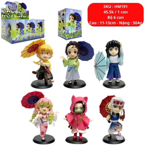 ( Giá 1 con - Bộ 6 con - Đặt Số Lượng 6 ) - Bộ 6 nhân vật Thanh Gươm Diệt Quỷ - SKU : hm191 - (VAT : G873-84)