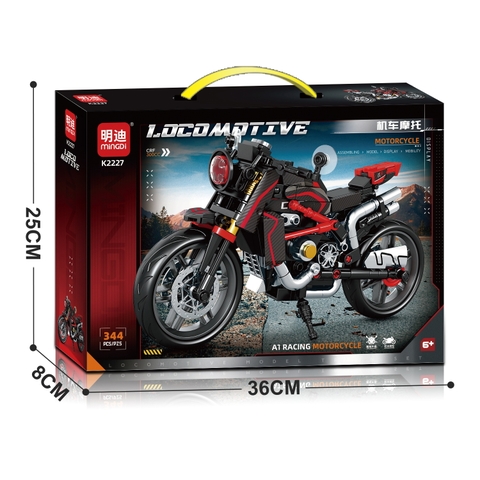 Bộ Lắp Ghép Xe Moto Đua 344pcs. SKU:LG-K2227 (VAT 001-23-50) K93-T1-S2