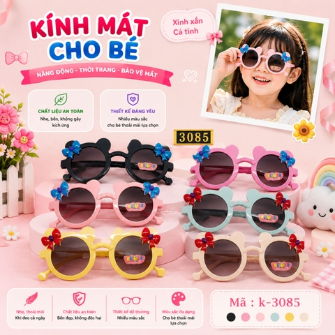 Kính mắt trẻ em dễ thương - SKU :  K-3085 - (VAT: 2012-01-6) - K1-T3-S2