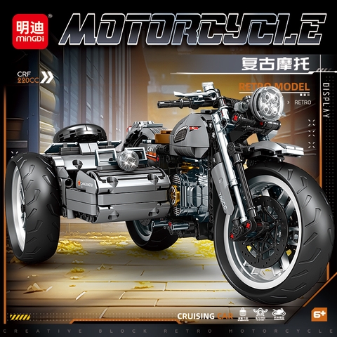 Bộ Lắp Ghép Xe Moto Retro Model. SKU: LG-K2194 (VAT 001-23-150) K114-T1-S10