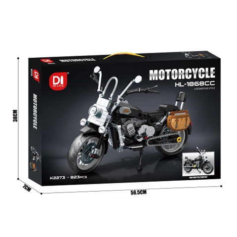 Bộ Lắp Ghép Moto HL-1868CC 823pcs. SKU: LG-K2273 - (VAT 001-23-160) - K140-T1-S5