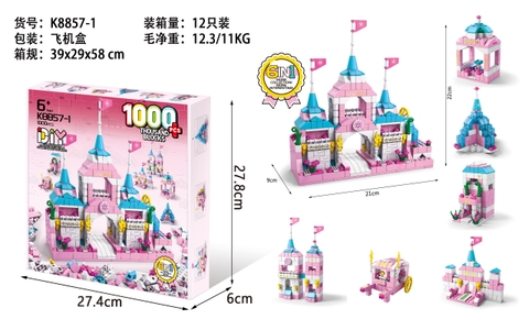 Bộ Lắp Ghép Mô Hình Lâu Đài 1000pcs. SKU: LG-K8857-1 (VAT 001-12-100) - K95-T2-S1
