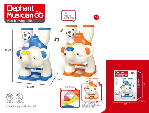 Đồ chơi chú voi thổi bóng ngược kèm nhạc, ánh sáng ( ko bao gồm 3 pin AA) SKU:  KT2501032 ( VAT 008-03-60 ) K129-T2-S11,S12