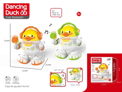 Đồ chơi vịt nhảy trong không gian lắc lư trái phải có nhạc và đèn ( ko bao gồm 3 pin AAA) . SKU: KT2501034 ( VAT 008-15-60 ) K131-T2-S8,S9