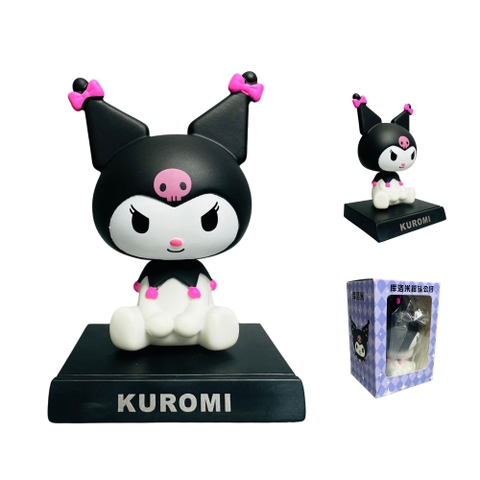 Mô Hình kuromi lắc đầu - cao 13cm - ngang 9cm - dọc 7cm - nặng 200gram + Có BOX - SKU: ld4 - (Vat: MH001) - K72-T3-S5
