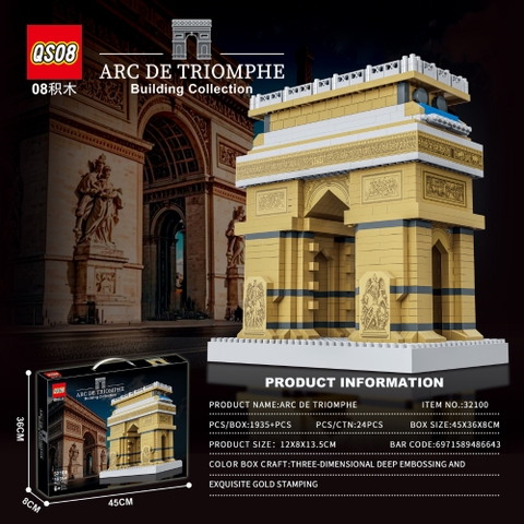 Đồ Chơi Lắp Ghép Lego Cổng Khải Hoàn Môn - 1935 hạt - có Box - Sku : LG-32100 ( VAT 001-12-100) K92-T1-S2